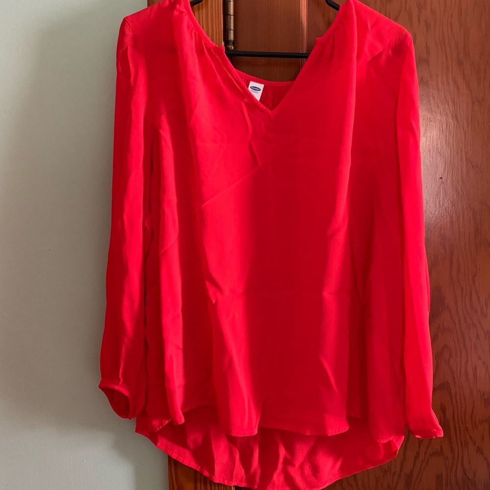 Red blouse